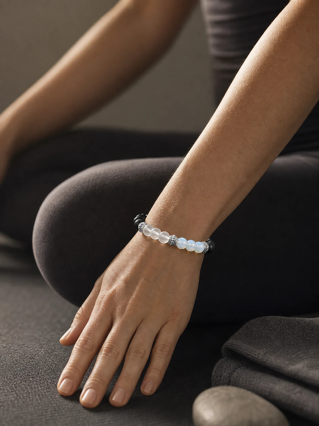 Agate Yoga Grounding Bracelet lifestyle ritual context