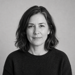 Black and white portrait of Mara Kessler