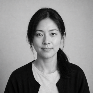 Black and white portrait of Mei Chen