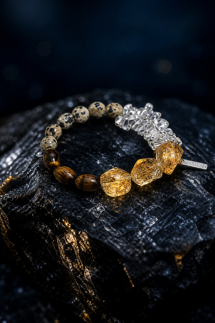 Golden Fortress Tiger's Eye Citrine Bracelet side or closure detail