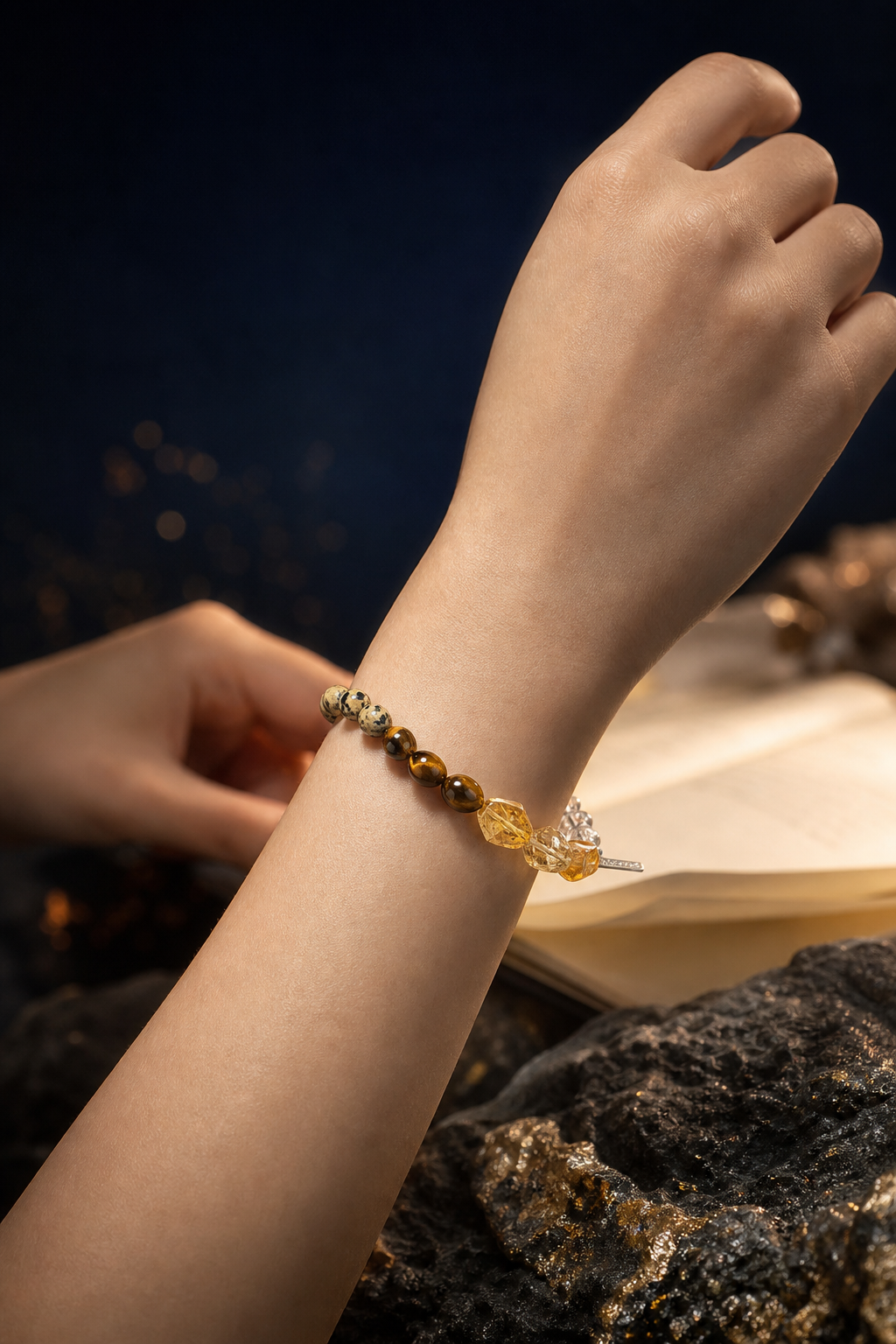 Golden Fortress Tiger's Eye Citrine Bracelet lifestyle ritual context