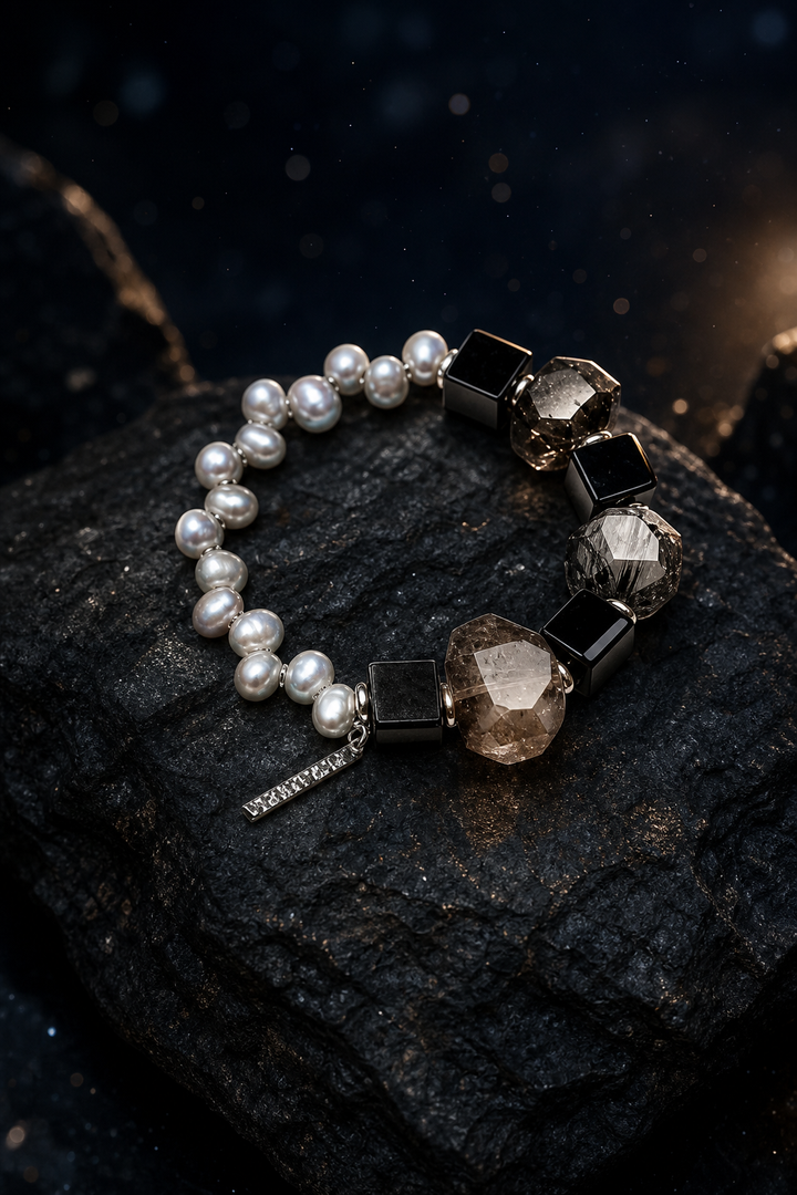 Obsidian Current Bracelet angled three-quarter product view