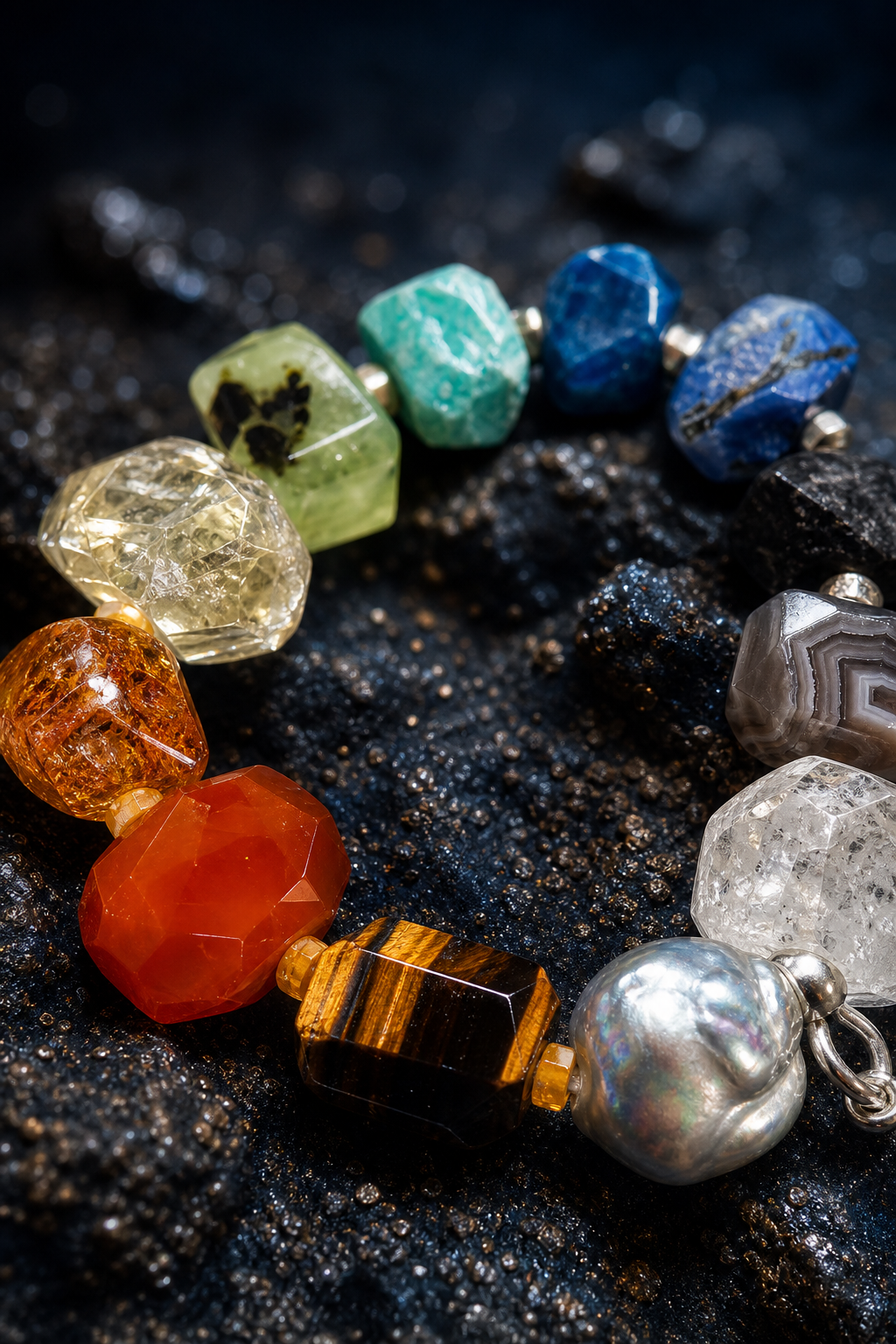 Prism Current Gem Bracelet crystal texture close-up