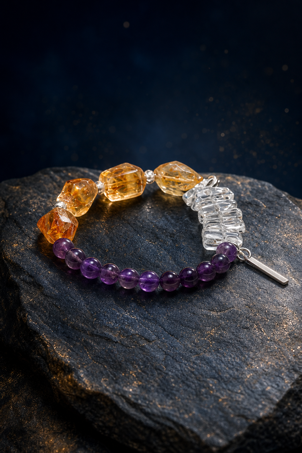 Purple Ember Bracelet angled three-quarter product view
