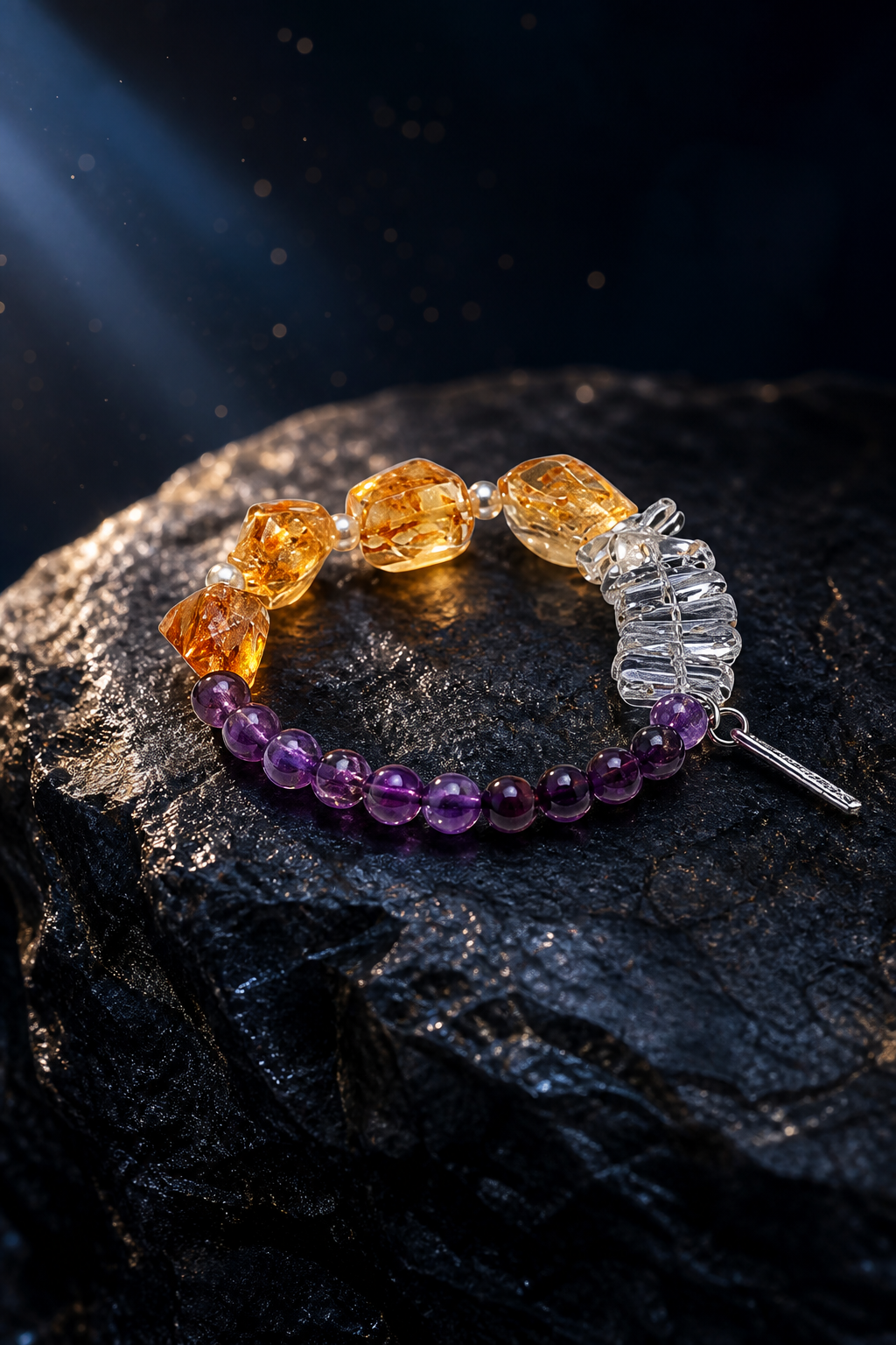 Purple Ember Bracelet side or closure detail