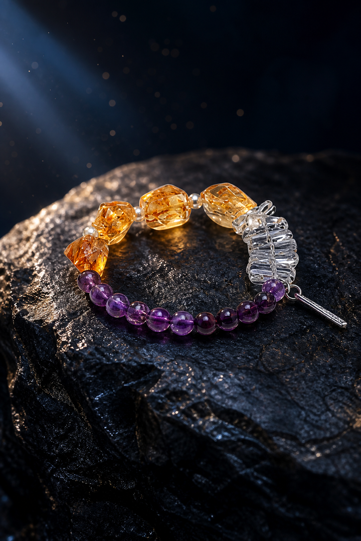 Purple Ember Bracelet side or closure detail