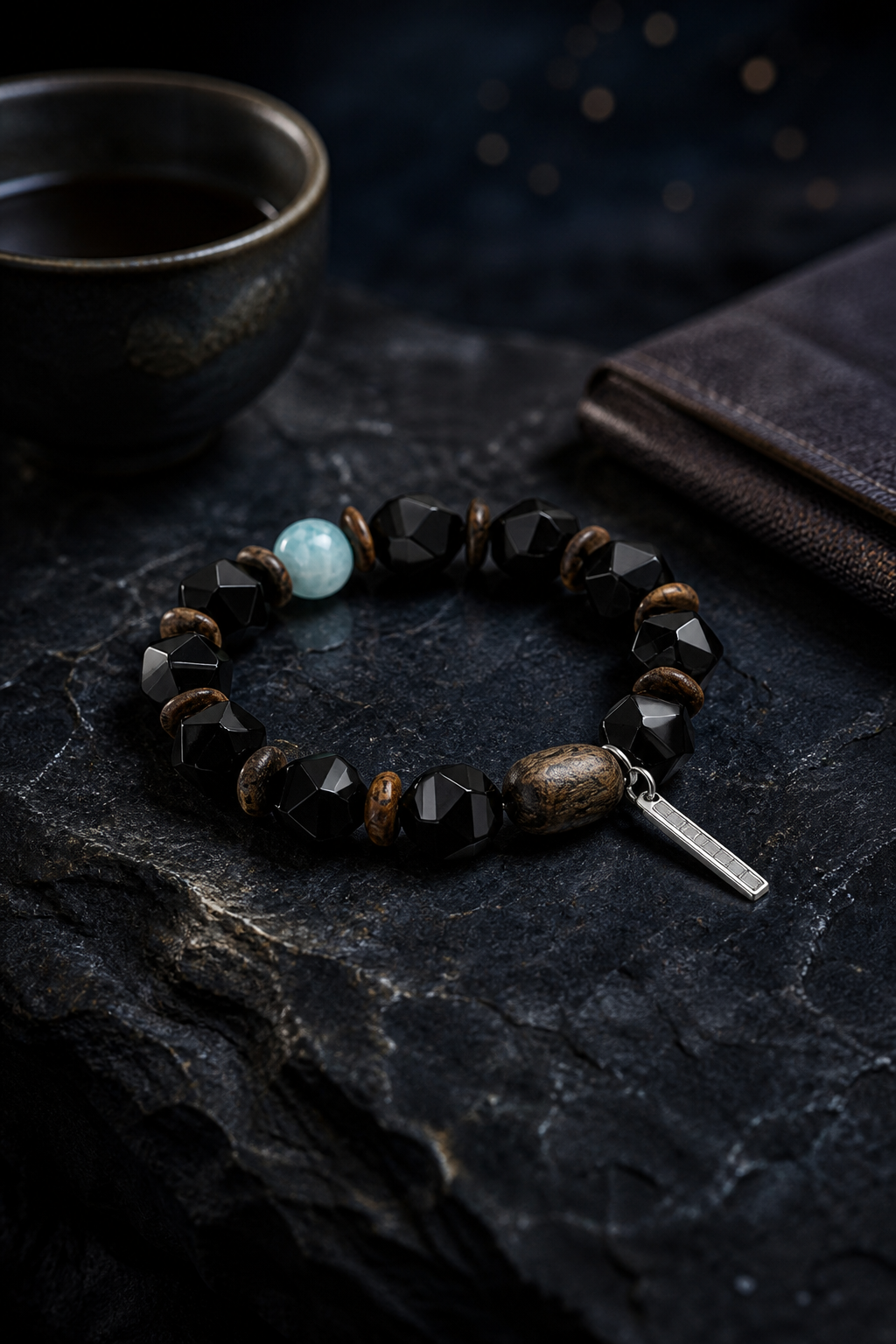 Star Ravine Larimar Bracelet styled for daily wear, meditation, work desk ritual use