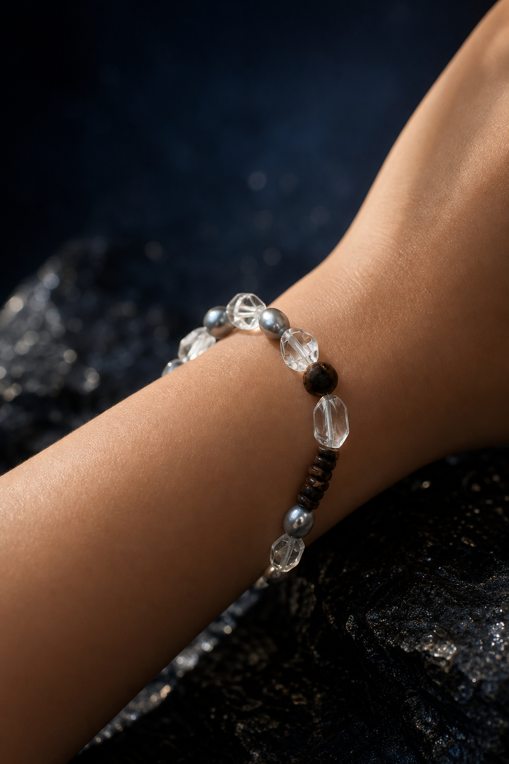 Stillwood Quartz Pearl Bracelet lifestyle ritual context