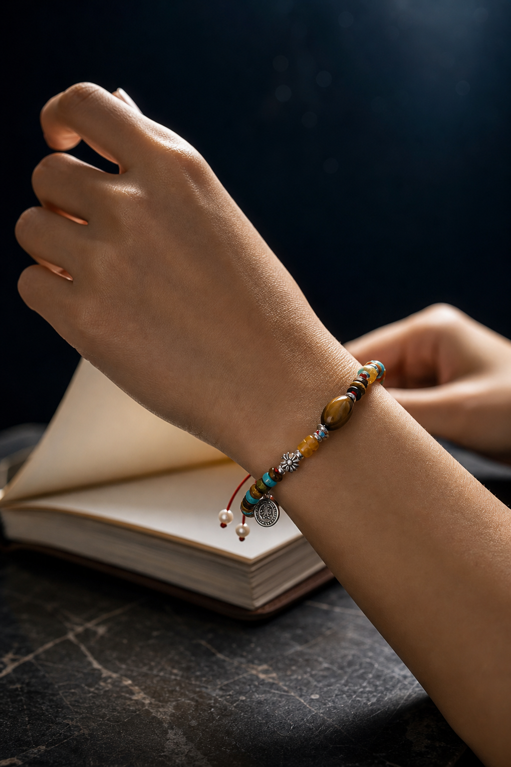 Sunmark Tiger's Eye Turquoise Bracelet lifestyle ritual context