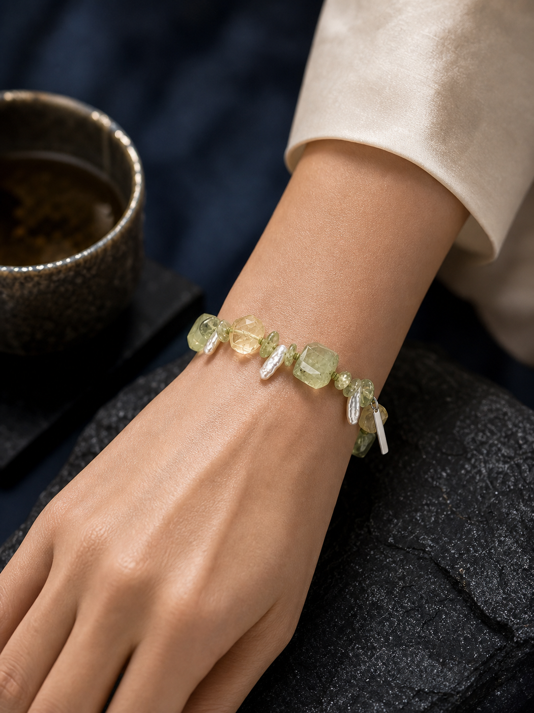 Verde Current Prehnite Citrine Bracelet lifestyle ritual context
