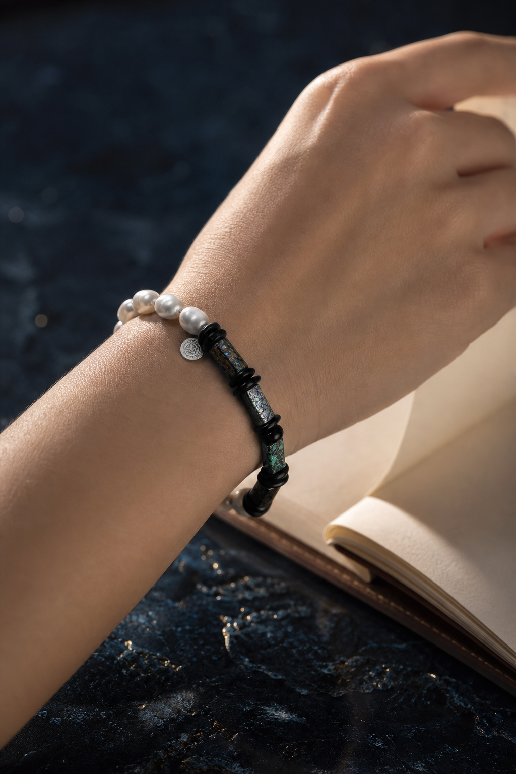 Verdigris Ore Pearl Bracelet lifestyle ritual context